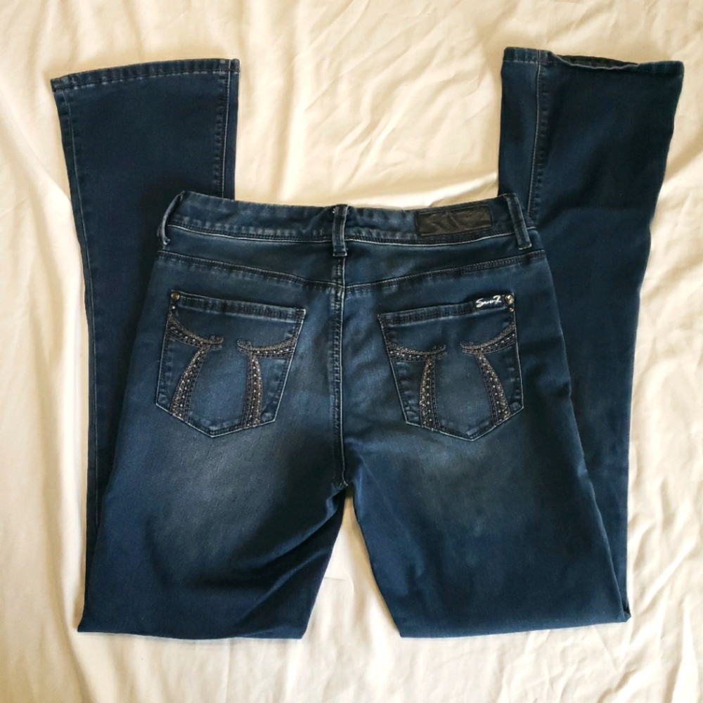 Seven7  Rocker Slim Jeans Size 6 - Picture 3 of 9